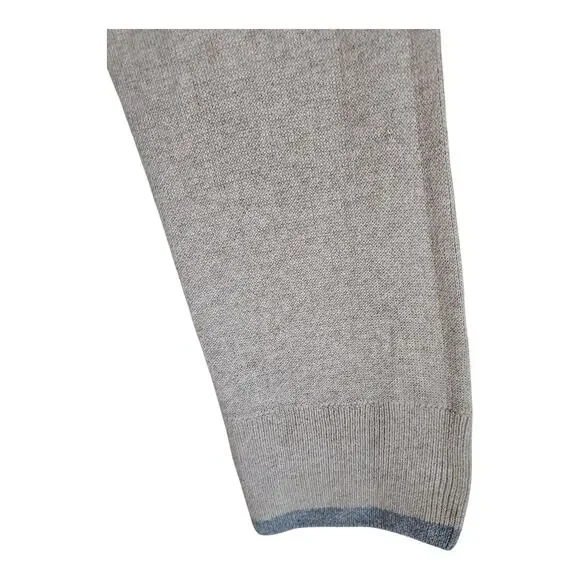 EVEREVE Women's XL Harriet Hoodie Sweater Oat Beige Gray Trim Neutral Soft 48" - Picture 4 of 7